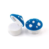 Velvet Mushroom Box Jewelry Wedding Ring Necklace Earrings Holder Display
