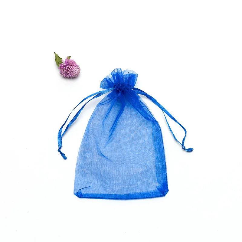 50pcs Organza Gift Bags Drawstring Jewelry Packaging Wedding Party Pouches