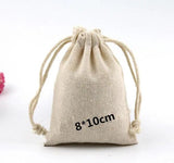 10pcs Reusable Cotton Drawstring Gift Bags Jewelry Wedding Party Drawable Bag