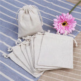 10pcs Reusable Cotton Drawstring Gift Bags Jewelry Wedding Party Drawable Bag