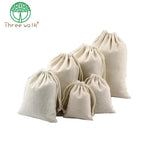10pcs Reusable Cotton Drawstring Gift Bags Jewelry Wedding Party Drawable Bag