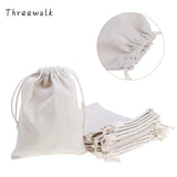 10pcs Reusable Cotton Drawstring Gift Bags Jewelry Wedding Party Drawable Bag