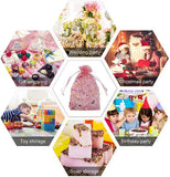 50pc/lot 10x12cm Star Organza Bags Drawstring Pouch Wedding Christmas Pouch