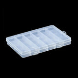 WLYeeS 24Grids Rectangle Plastic Empty Jewelry Beads Storage Box