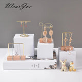 Wooden Earrings Display Rack Dangle Organizer Hold Hook Earrings Ornament Hanger