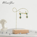 Wooden Earrings Display Rack Dangle Organizer Hold Hook Earrings Ornament Hanger