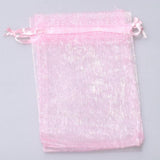 50pcs Colorful Organza Bag Drawstring for Jewelry Gift Packaging Wedding Party