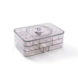 Multi-Layer Clear Jewelry Storage Box Ring Beads Organizer Case