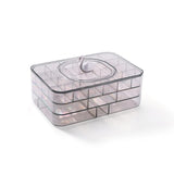 Multi-Layer Clear Jewelry Storage Box Ring Beads Organizer Case