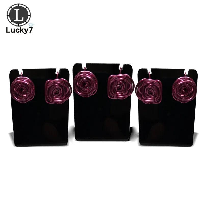 10pcs Mini Earrings Shelf Display Stand Acrylic Ear Stud Jewelry Show Bracket
