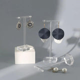 Acrylic T-shaped Stud Earrings Display Stand Holder