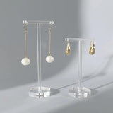 Acrylic T-shaped Stud Earrings Display Stand Holder