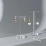 Acrylic T-shaped Stud Earrings Display Stand Holder