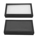 Slots Flocking Jewelry Holder Storage Box Ring Earrings Pendant Display Case