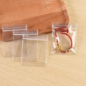 50Pcs Clear Anti-Oxidation Jewelry Pouches Bags
