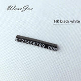 5pcs Mini Acrylic Combined Tag Euro HK US Dollar Adjustable Number Pricing Label