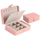 PU Leather Earring Box Jewelry Display Case Organizer
