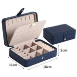 PU Leather Earring Box Jewelry Display Case Organizer