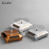 Solar Showcase 360 Turntable Rotating Jewelry Watch Ring Stand