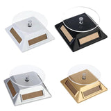 Solar Showcase 360 Turntable Rotating Jewelry Watch Ring Stand