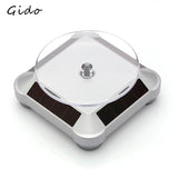 Solar Showcase 360 Turntable Rotating Jewelry Watch Ring Stand