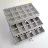 Portable Jewelry Box with 3 Drawers 3 Layers