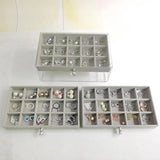 Portable Jewelry Box with 3 Drawers 3 Layers