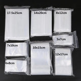 100pcs Transparent Self Sealing Ziplock Bags for Jewelry Packaging