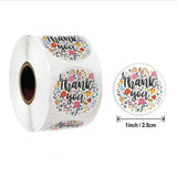 500Pcs Thank You Love Diary Stickers Baking Packaging Small Business Labels