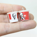 10Pcs Fast Food Resin Charm for DIY Jewelry Making