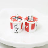 10Pcs Fast Food Resin Charm for DIY Jewelry Making