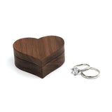 Wood Rings Jewelry Organizer Display Travel Case Portable Storage Box