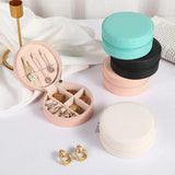 Mini Travel Jewelry Box Storage Organizer Case Portable PU Leather