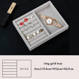 Gray DIY Jewelry Storage Case Organizer Earring Holder 3 Sizes Fit Most