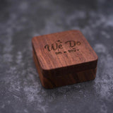 Rustic Wood Engagement Ring Bearer Box