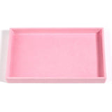 Pink Velvet Jewelry Display Case Earring Storage Organizer Box