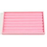 Pink Velvet Jewelry Display Case Earring Storage Organizer Box