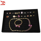 Sponge Ring Earring Jewelry Storage Display Box with Lid