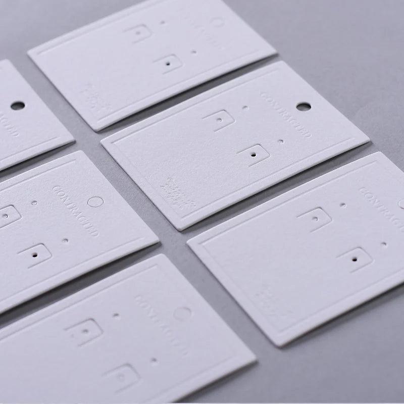 50pcs 500gsm Eco-friendly Jewelry Earring Display Card Tags