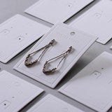 50pcs 500gsm Eco-friendly Jewelry Earring Display Card Tags