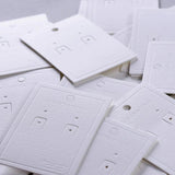 50pcs 500gsm Eco-friendly Jewelry Earring Display Card Tags