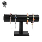 Green Velvet Bracelet Chain Watch T-Bar Rack Jewelry Hard Display Stand