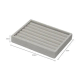 Velvet Jewelry Display Tray Case Stackable Jewellery Holder Organizer Box