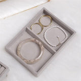 Velvet Jewelry Display Tray Case Stackable Jewellery Holder Organizer Box
