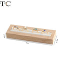 Bamboo Wooden Ring Display Tray Jewelry Counter
