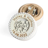 Personalized Wedding Rings Box for Ceremony