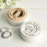 Personalized Wedding Rings Box for Ceremony