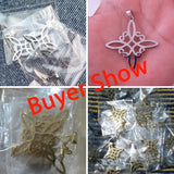5pcs Witch Knot Charms Amulet Pendant Steel Necklace DIY Jewelry