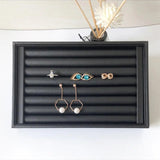Velvet Earring Ring Tray Organizer Holder Case Box