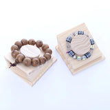 Wooden Bracelet Bangle Display Stand Holder Jewelry Organizer Rack